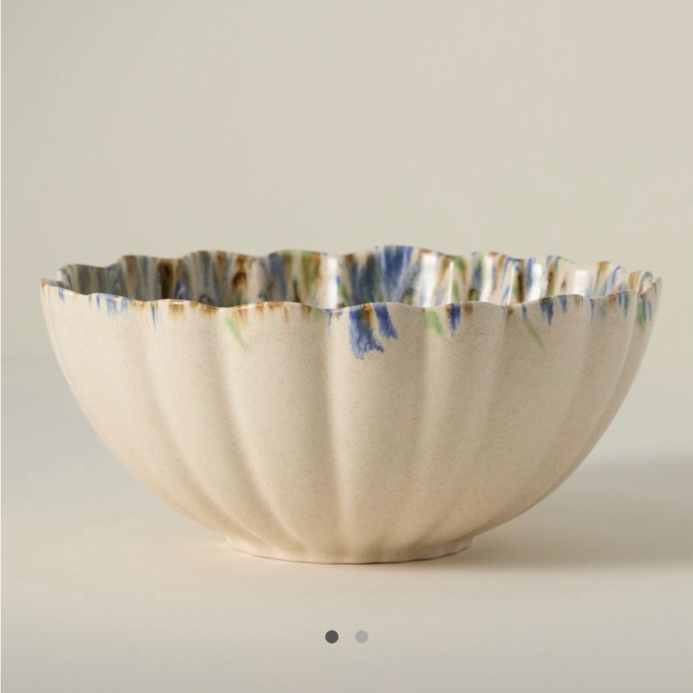 Anthropologie Lagos stoneware Portuguese serve bowl! New!!